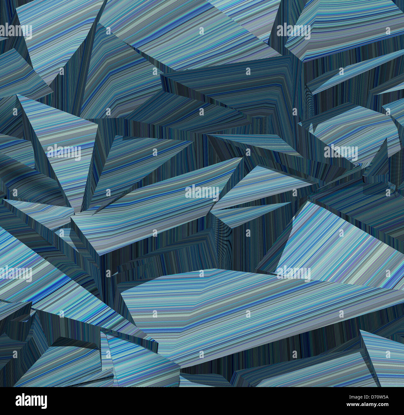 3d fragmented stripe pattern blue backdrop Stock Photo - Alamy