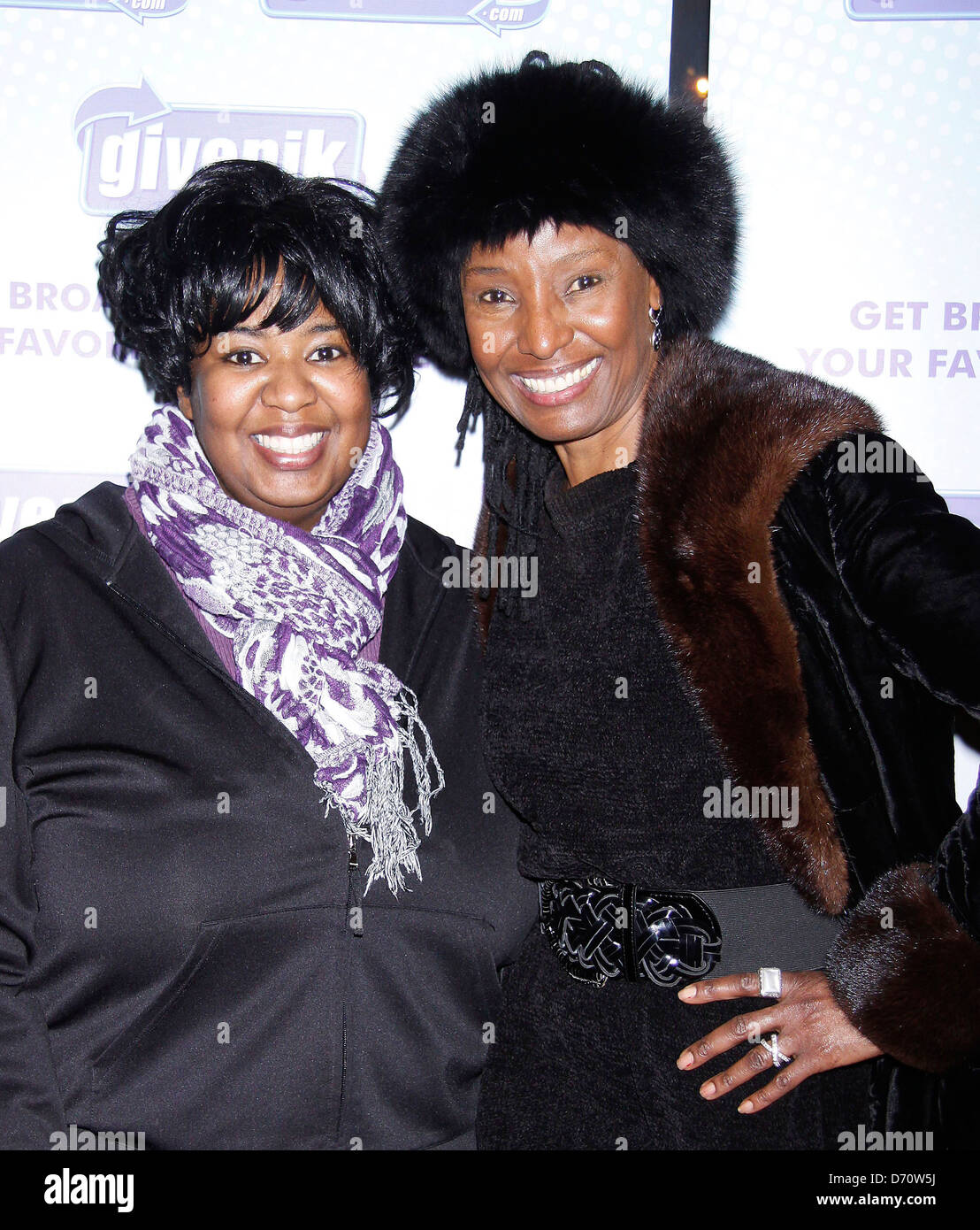 NaTasha Yvette Williams and B. Smith The Givenik.com and 'Gershwins' Porgy And Bess' post-show reception to benefit Broadway Stock Photo
