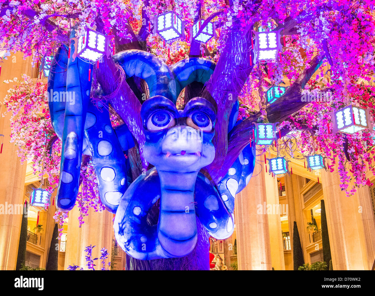 Chinese New year decorations in the hotel in Las Vegas Stock