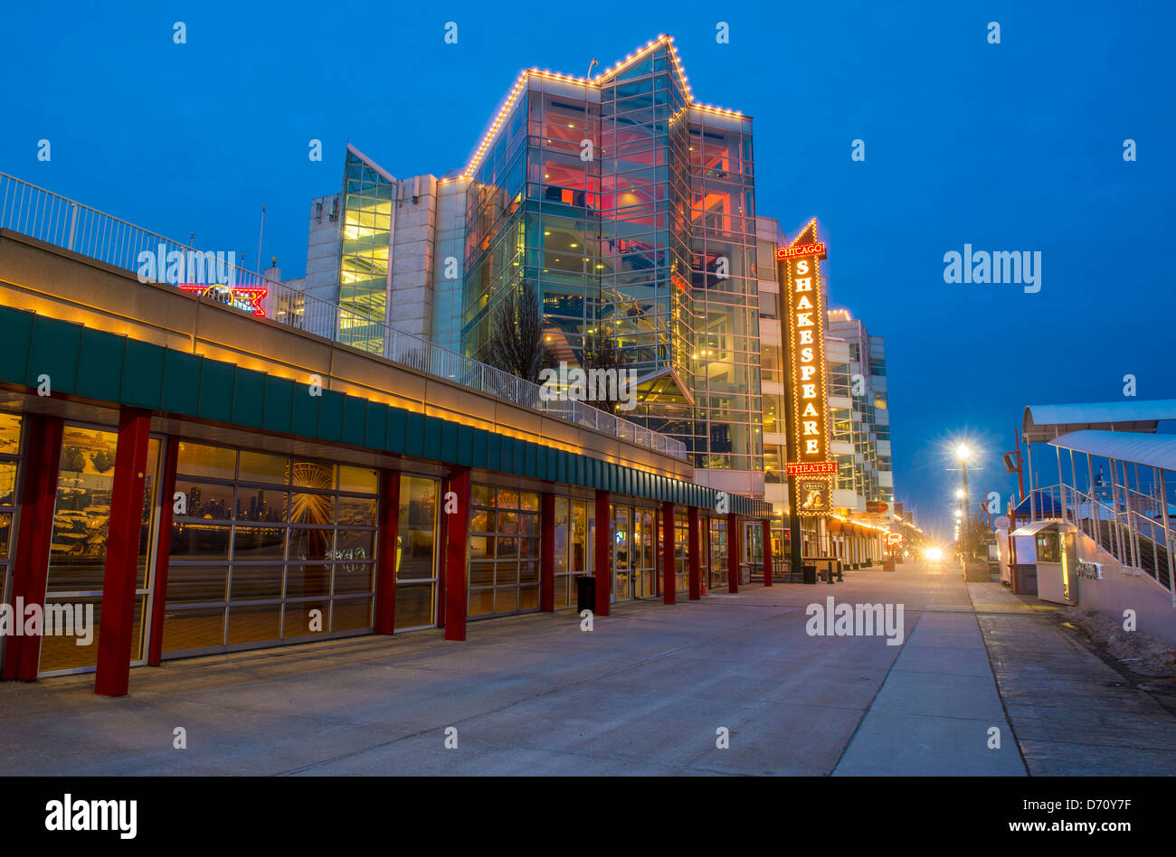 The Chicago Shakespeare theater at Chicago's Navy pier Stock Photo Alamy