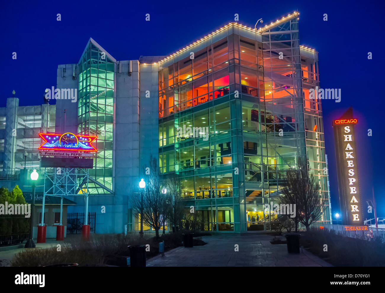 The Chicago Shakespeare theater at Chicago's Navy pier Stock Photo Alamy
