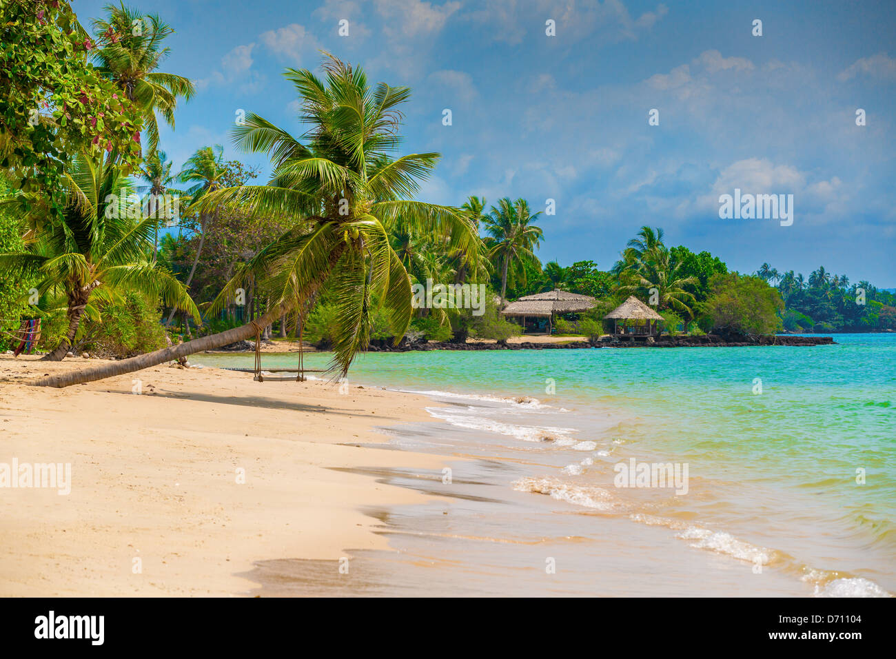 beautiful beach on the island Stock Photo