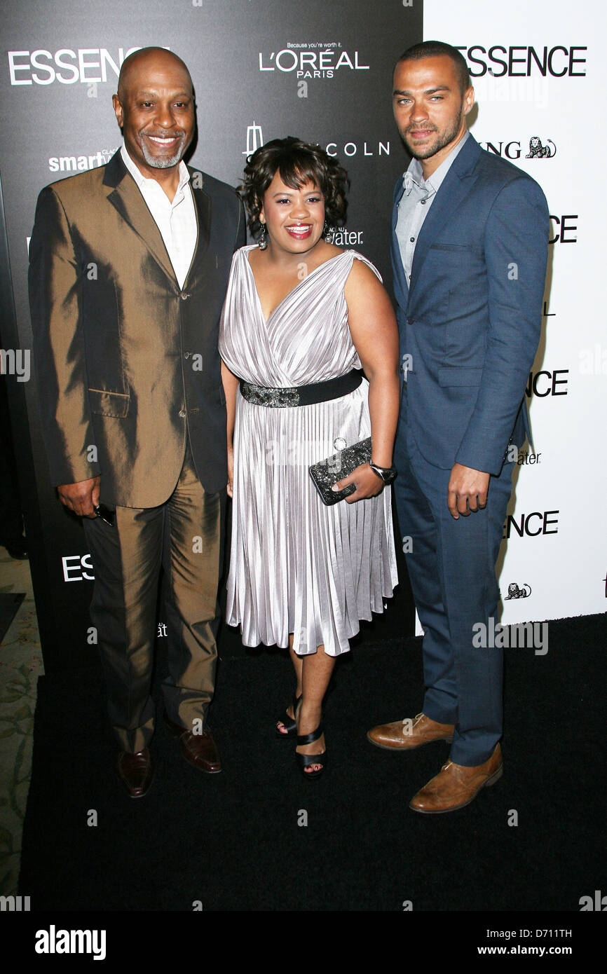James Pickens Jr, Chandra Wilson and Jesse Williams 5th Annual ESSENCE Black Women In Hollywood Luncheon held at Beverly Hills Stock Photo