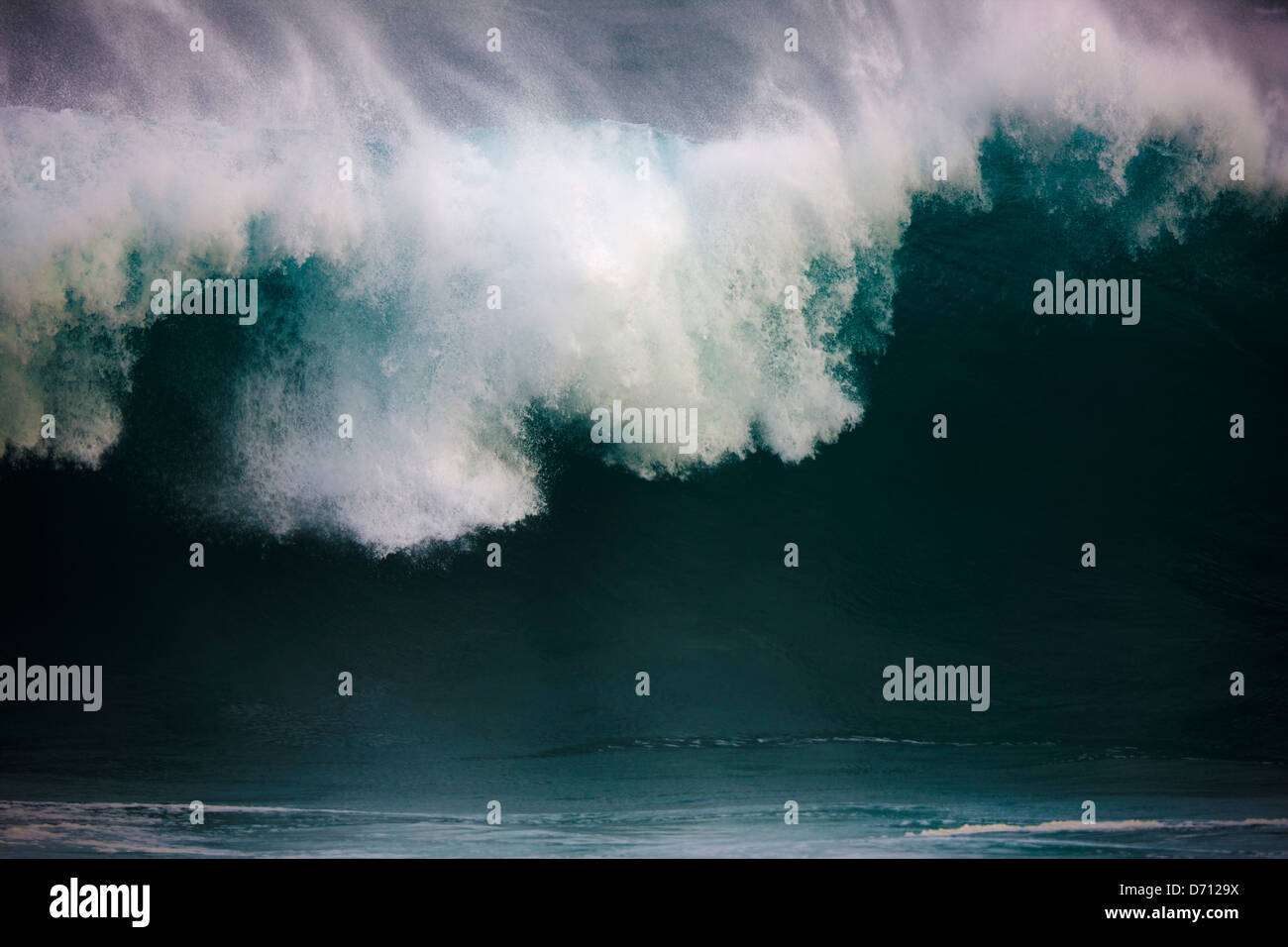 Tidal wave in the ocean, Hookipa Beach, Maui, Hawaii, USA Stock Photo