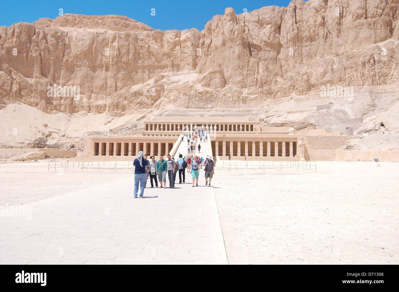 Mortuary Temple of Queen Hatshepsut, Luxor Temple Complex, UNESCO World Heritage site, Thebes, Luxor, Luxor Governorate, Egypt, Stock Photo
