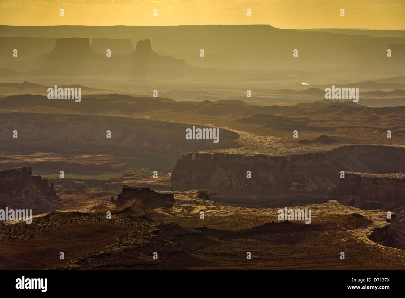 USA, Utah, Canyonlands National Park, Murphy Point Overlook Stock Photo