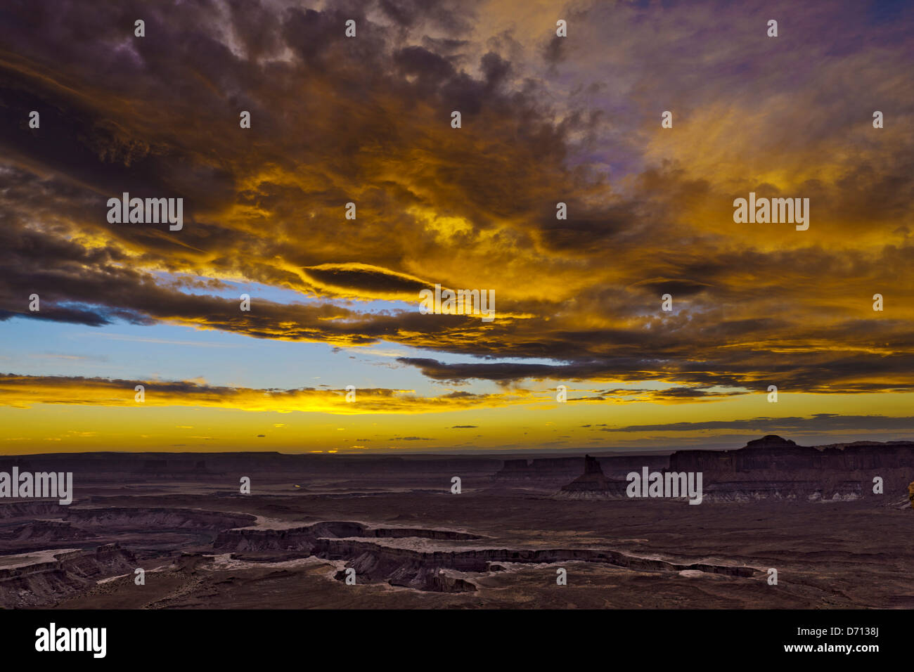 USA, Utah, Canyonlands National Park, Murphy Point Overlook Stock Photo