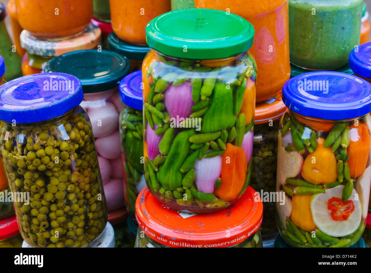 Selling pickle at the market, Antananarivo, Madagascar Stock Photo Alamy