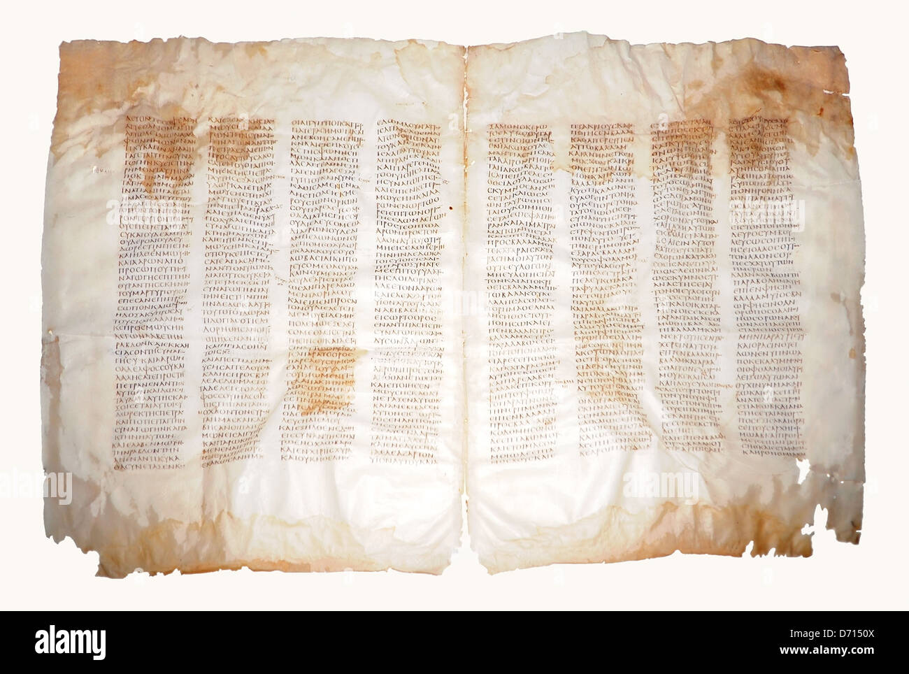 Codex Sinaiticus (Sinai Bible), Saint Catherine's Monastery (Saint Catherine Area), Sinai Peninsula, Egypt Stock Photo