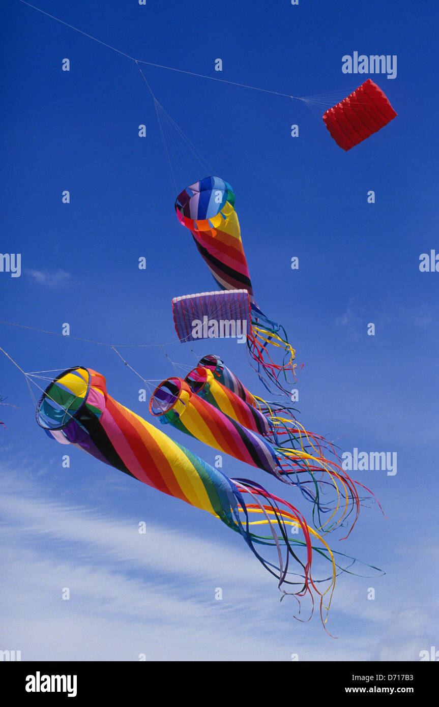 USA, Oregon, Cannon Beach, Kites Stock Photo Alamy