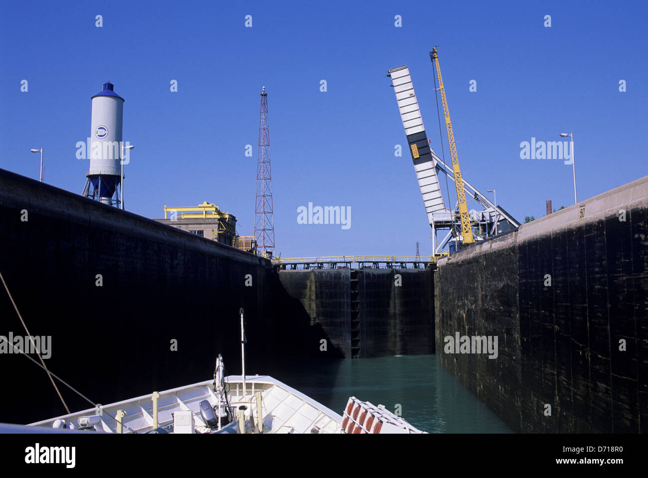 Canada, Ontario, Near Niagara Falls, Welland Canal, Ship Locks, Cruise