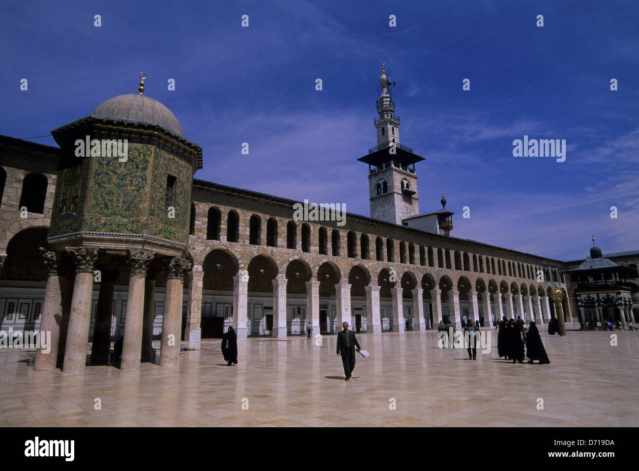 Syria, Damascus, Old Town, Umayyad Mosque, Inner Courtyard, Built In ...