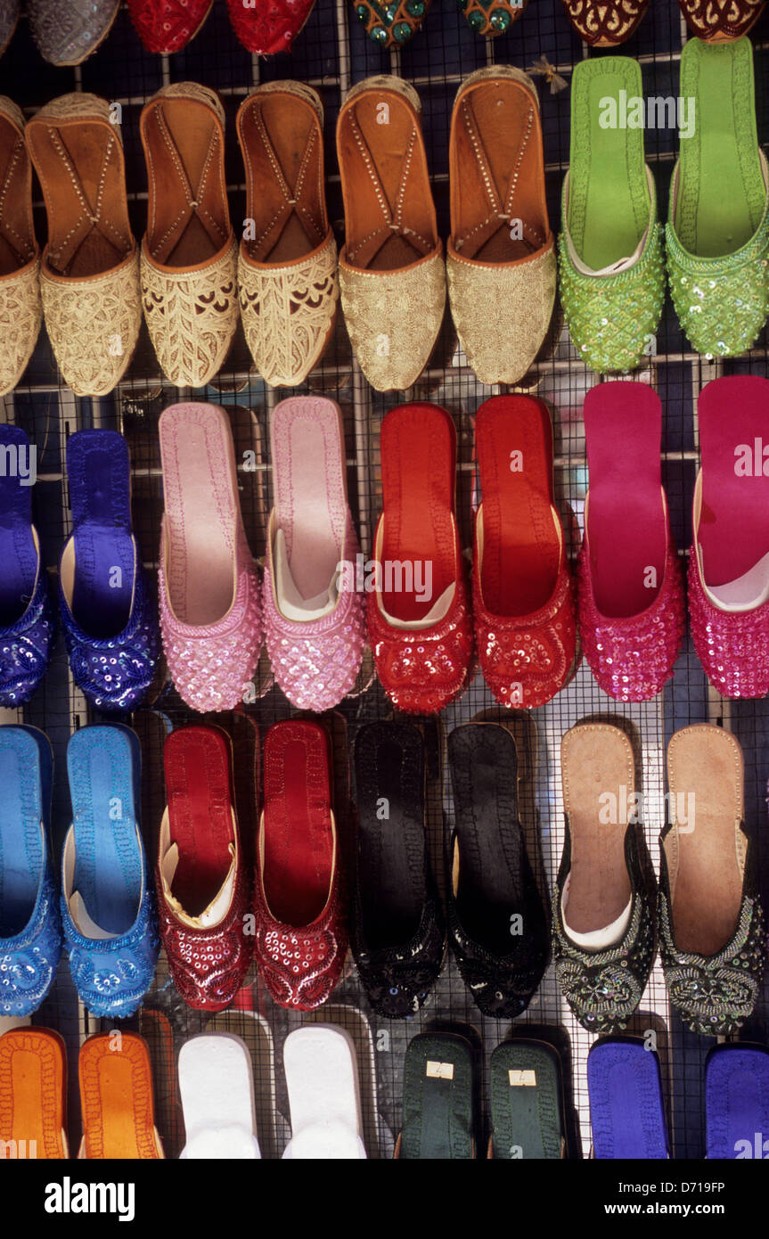 United Arab Emirates, Dubai, Souk, Street Scene, Color Shoes Stock ...