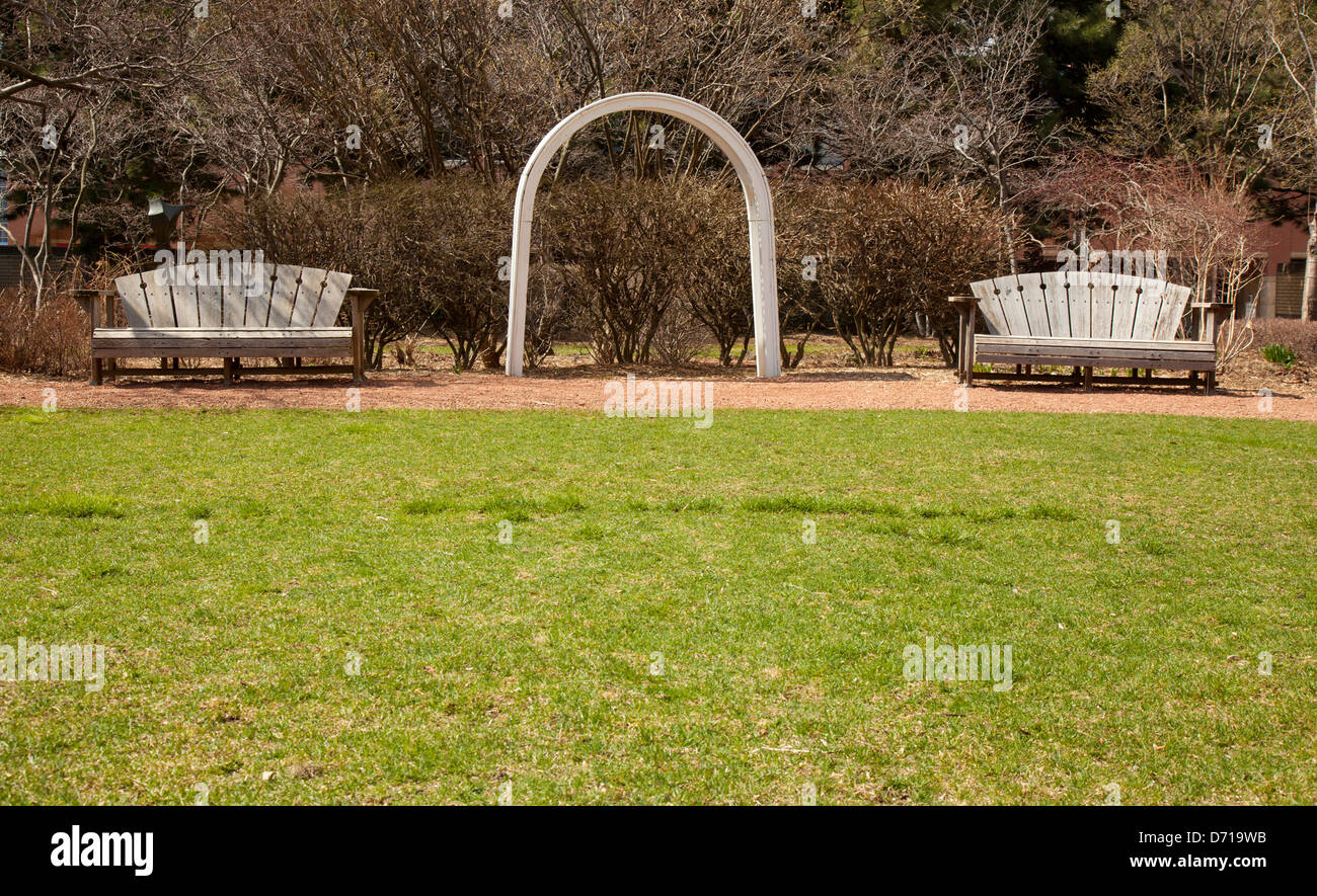 Wooden Garden Arch Stock Photos Wooden Garden Arch Stock Images