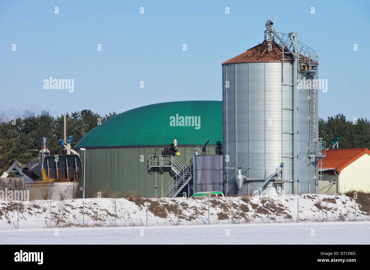 Biogasanlage - biogas plant 87 Stock Photo