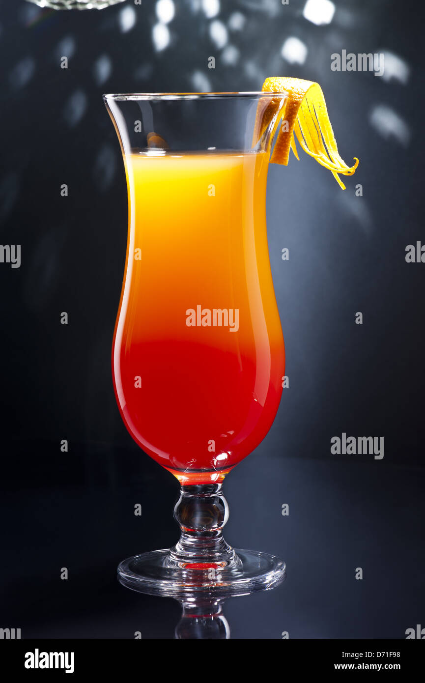 Tequila Sunrise cocktail Stock Photo Alamy