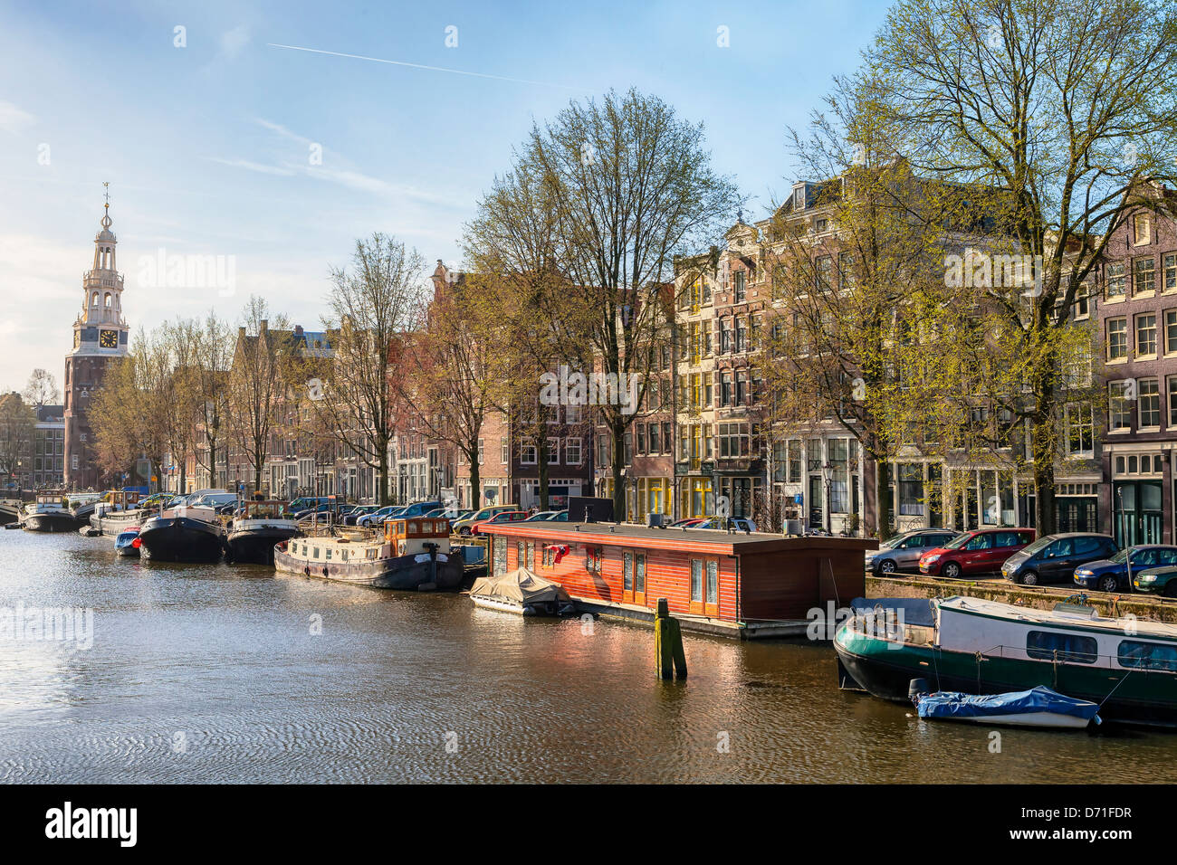 Amsterdam, Waalseilandgracht, North Holland, Netherlands, Gracht, Stock Photo