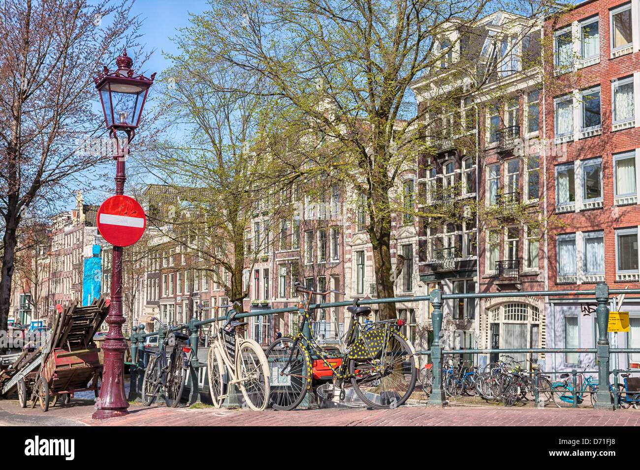 Amsterdam, Gracht, Jordaan, North Holland, Netherlands Stock Photo