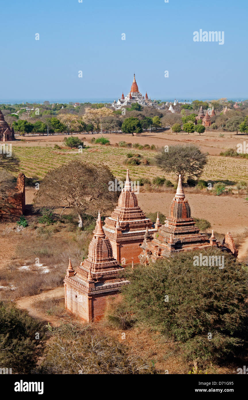 The Ananda pagoda Bagan Myanmar (Burma) Stock Photo