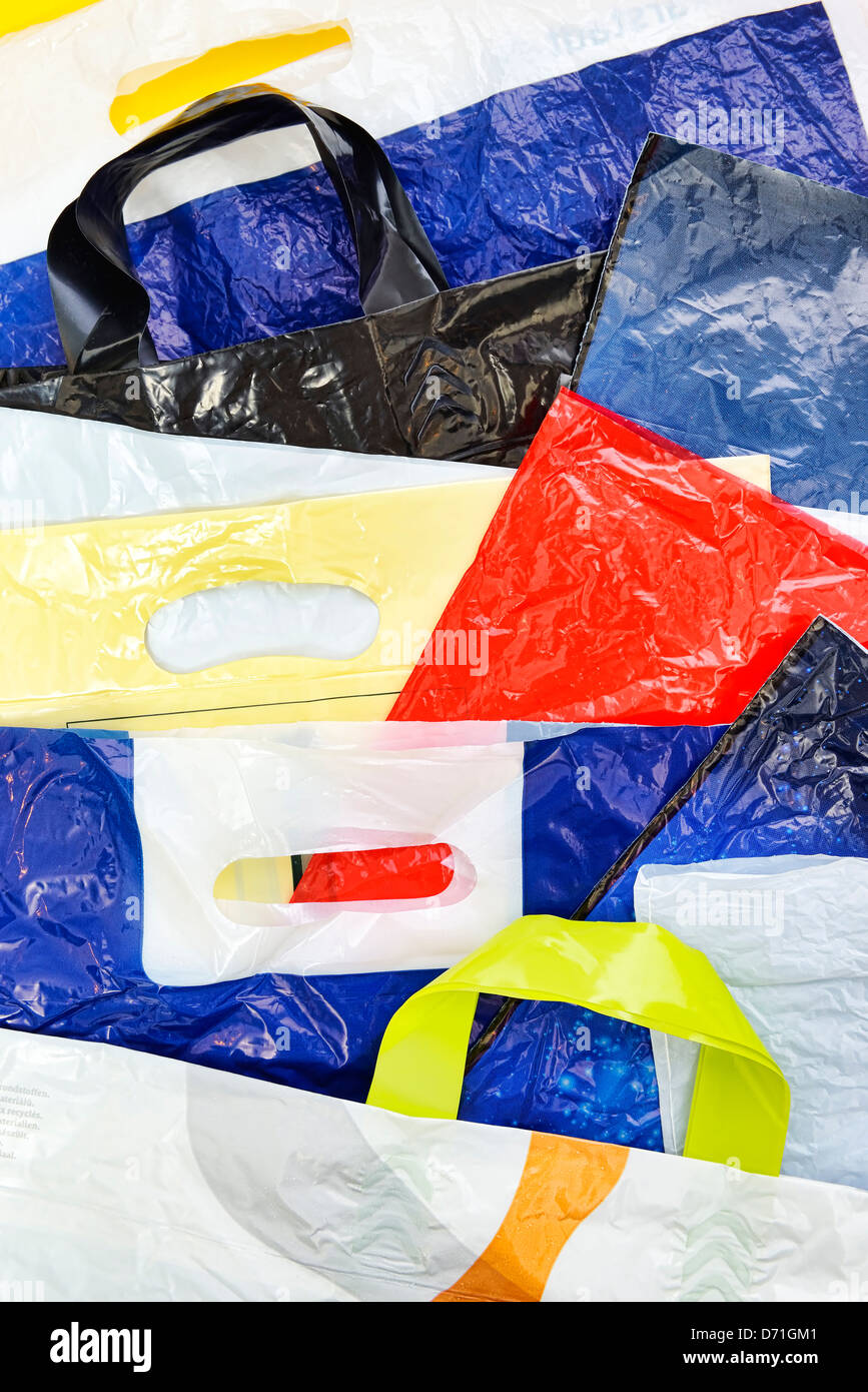 Shopping bags, plastic bags Stock Photo - Alamy