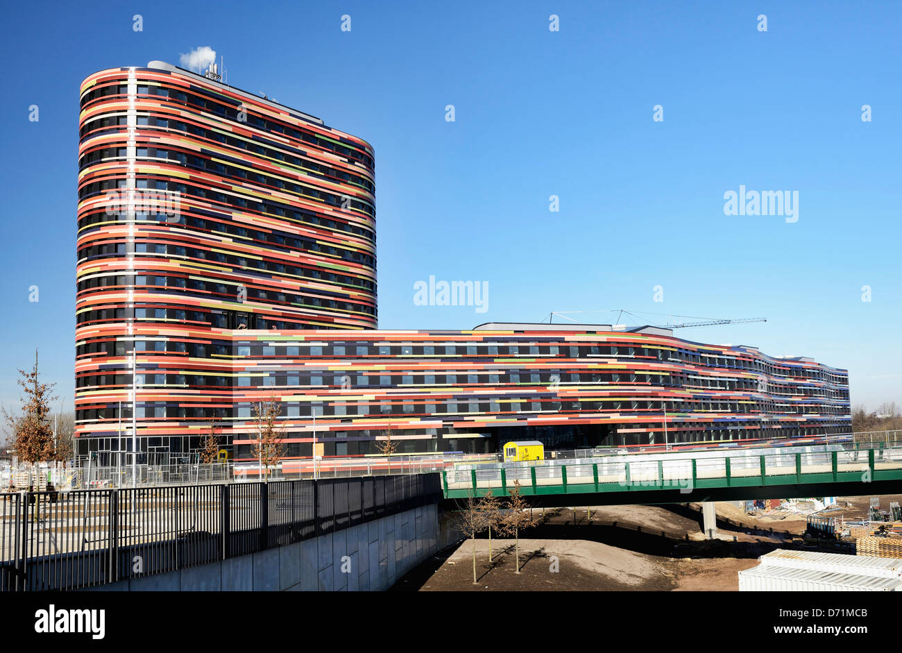 New building of the authority for urban development and environment in Wilhelm's castle, Hamburg, Germany, Europe Stock Photo