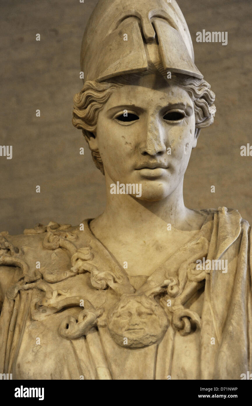 Bust of Athena. Roman sculpture after original of about 420 BC