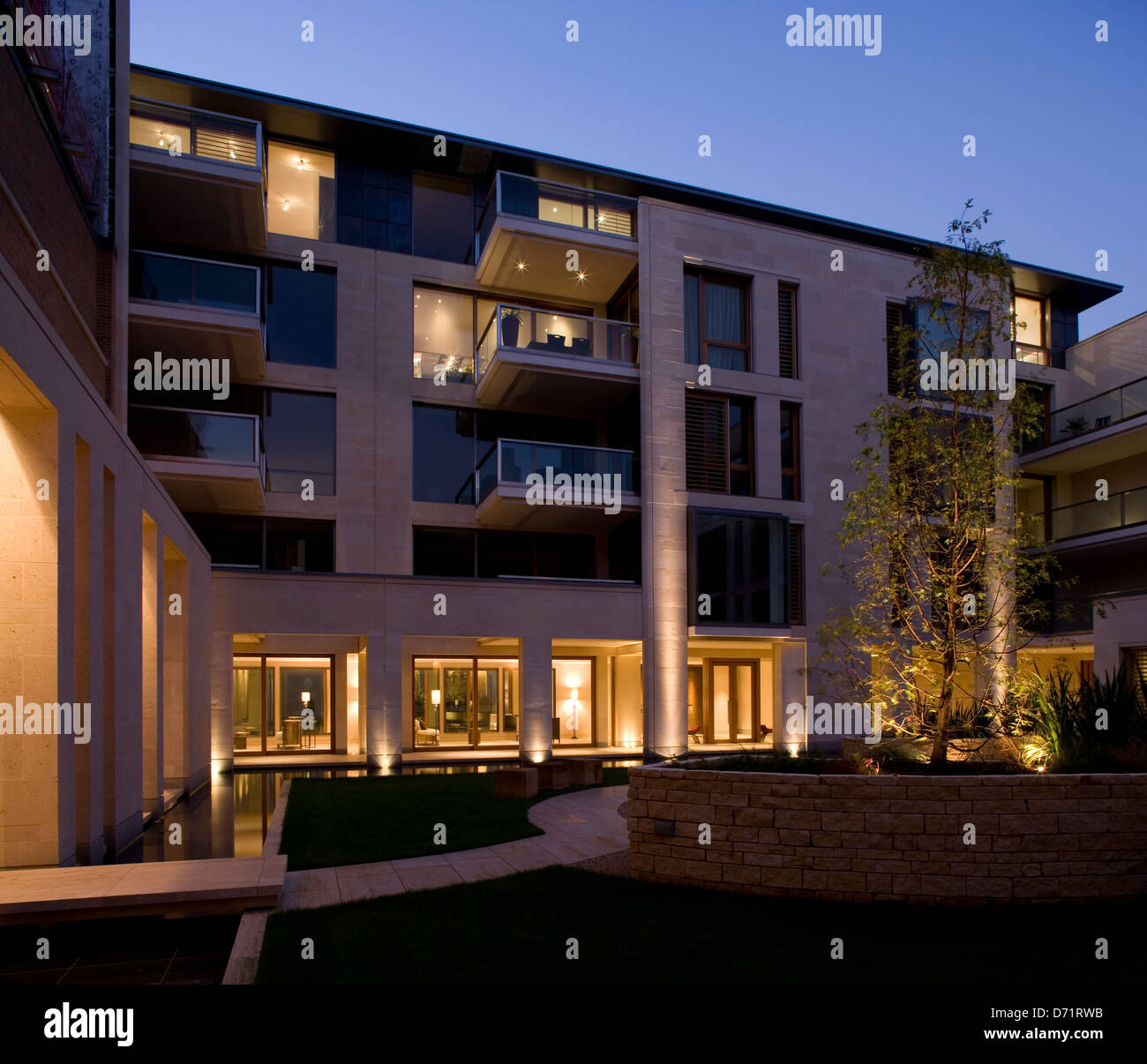 Apartment building in central London England Stock Photo Alamy