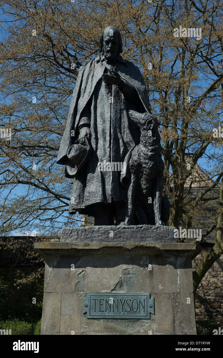 The Tennyson statue in Lincoln Cathedral, Lincolnshire, England Stock