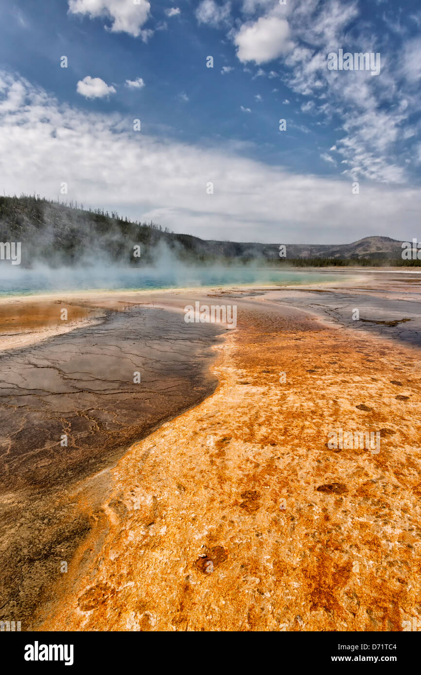 Grand Prismatic Spring Stock Photo Alamy