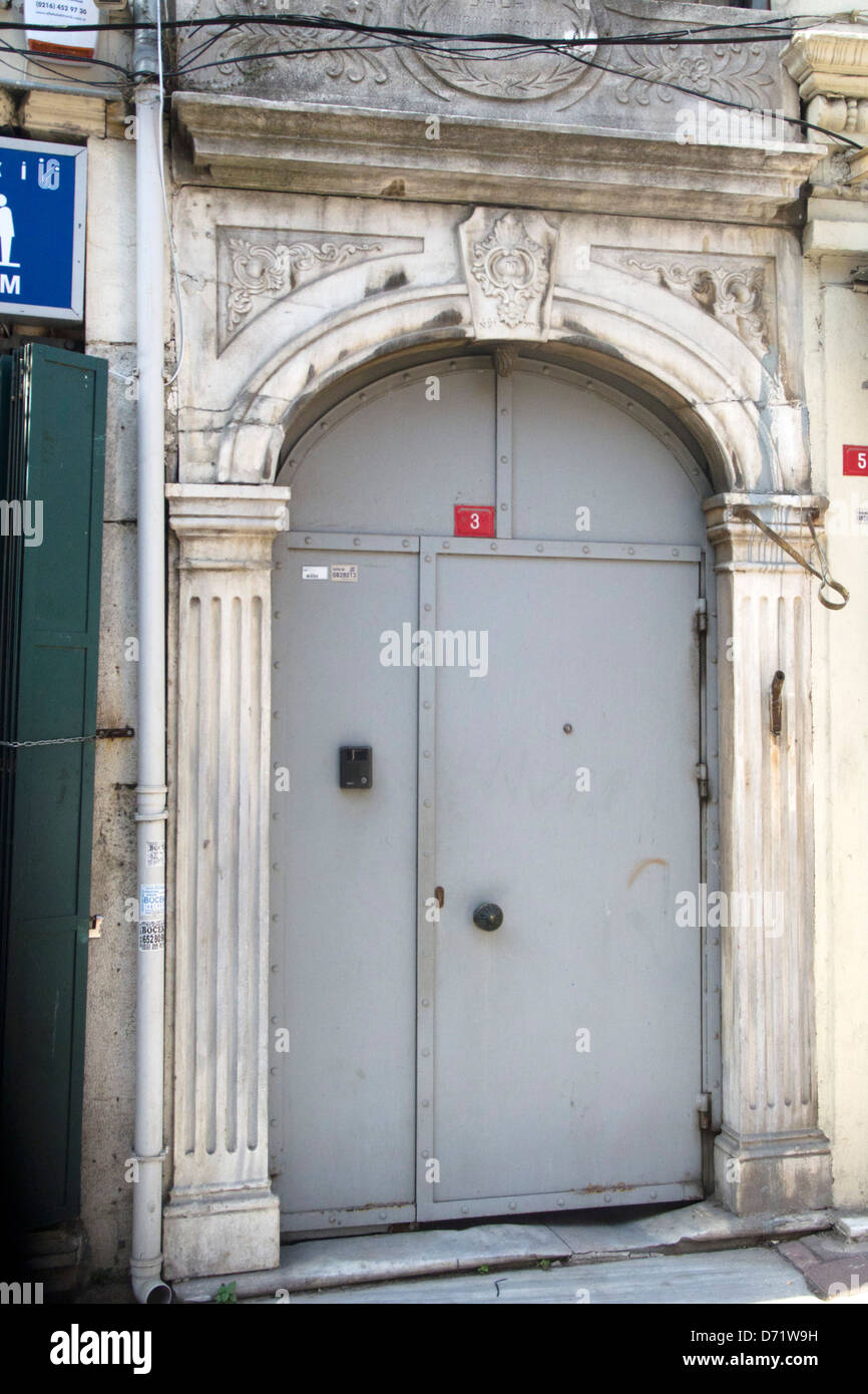 Türkei, Istanbul, Ayvansaray, Eingang zur Synagoge Stock Photo