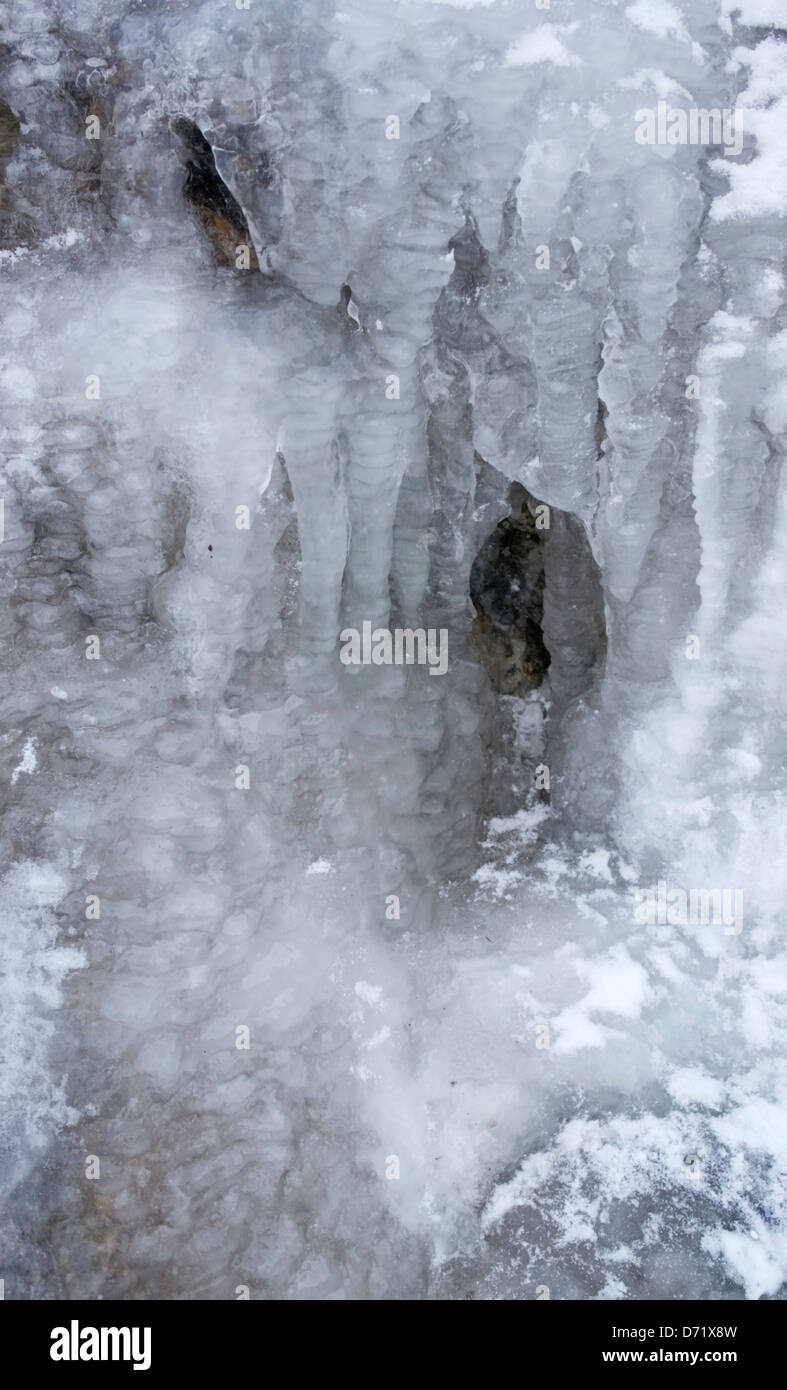 full frame abstract ice detail Stock Photo - Alamy