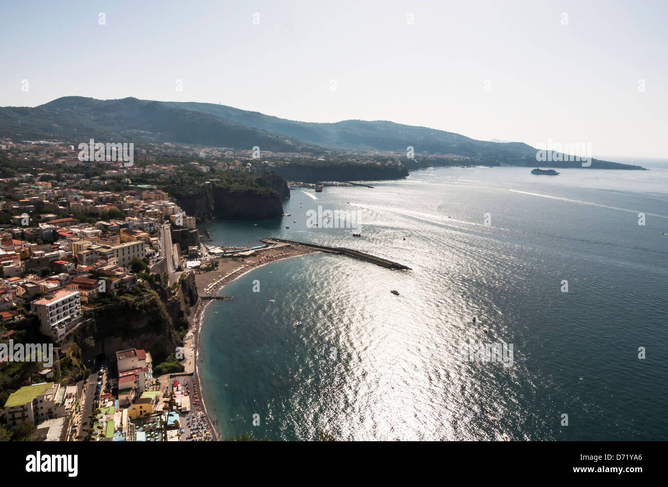 Surriento panoramic view of the sorrento coast, Italy Stock Photo - Alamy