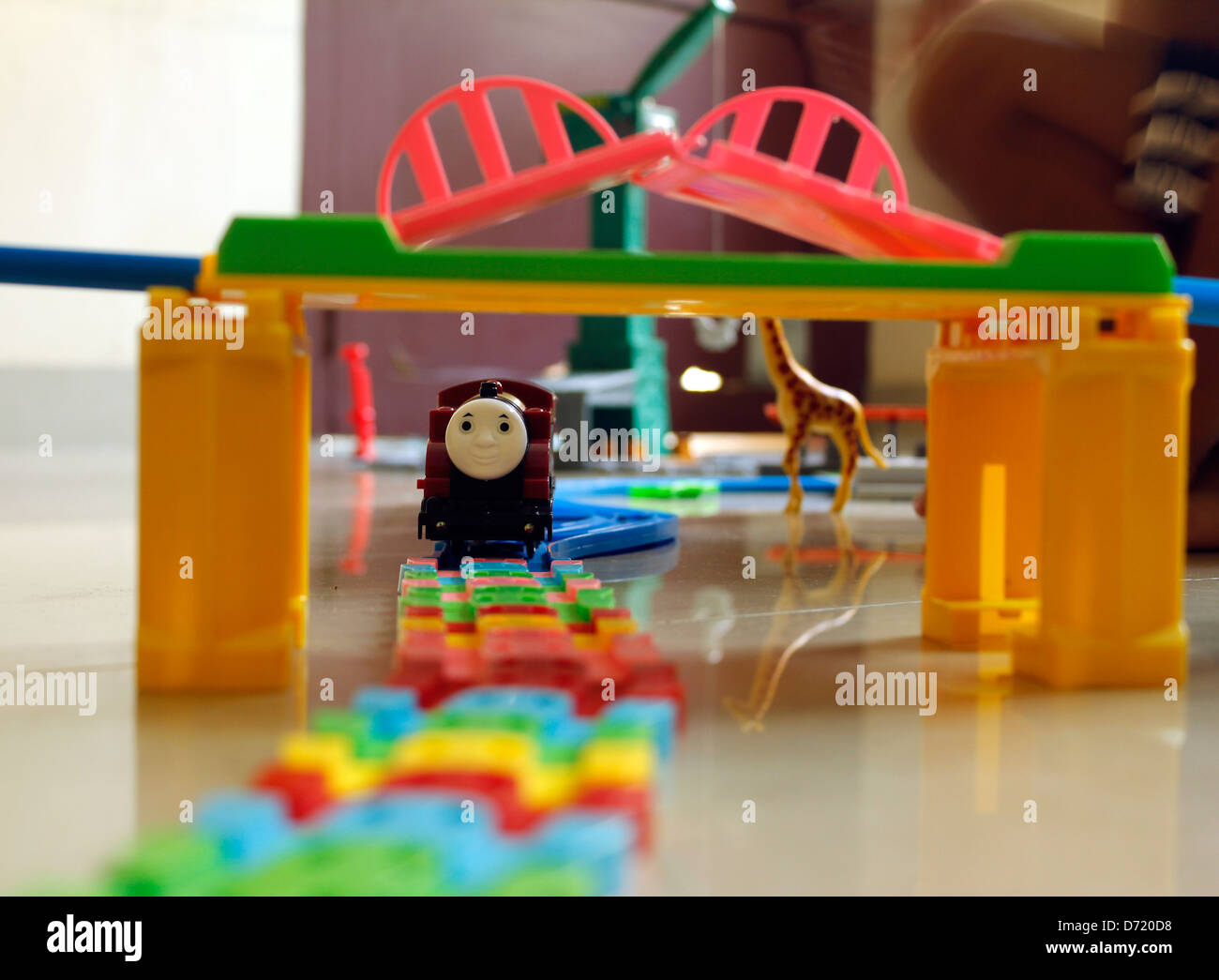 Toy train track hires stock photography and images Alamy