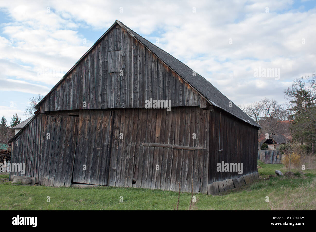 Old wood store house Stock Photo