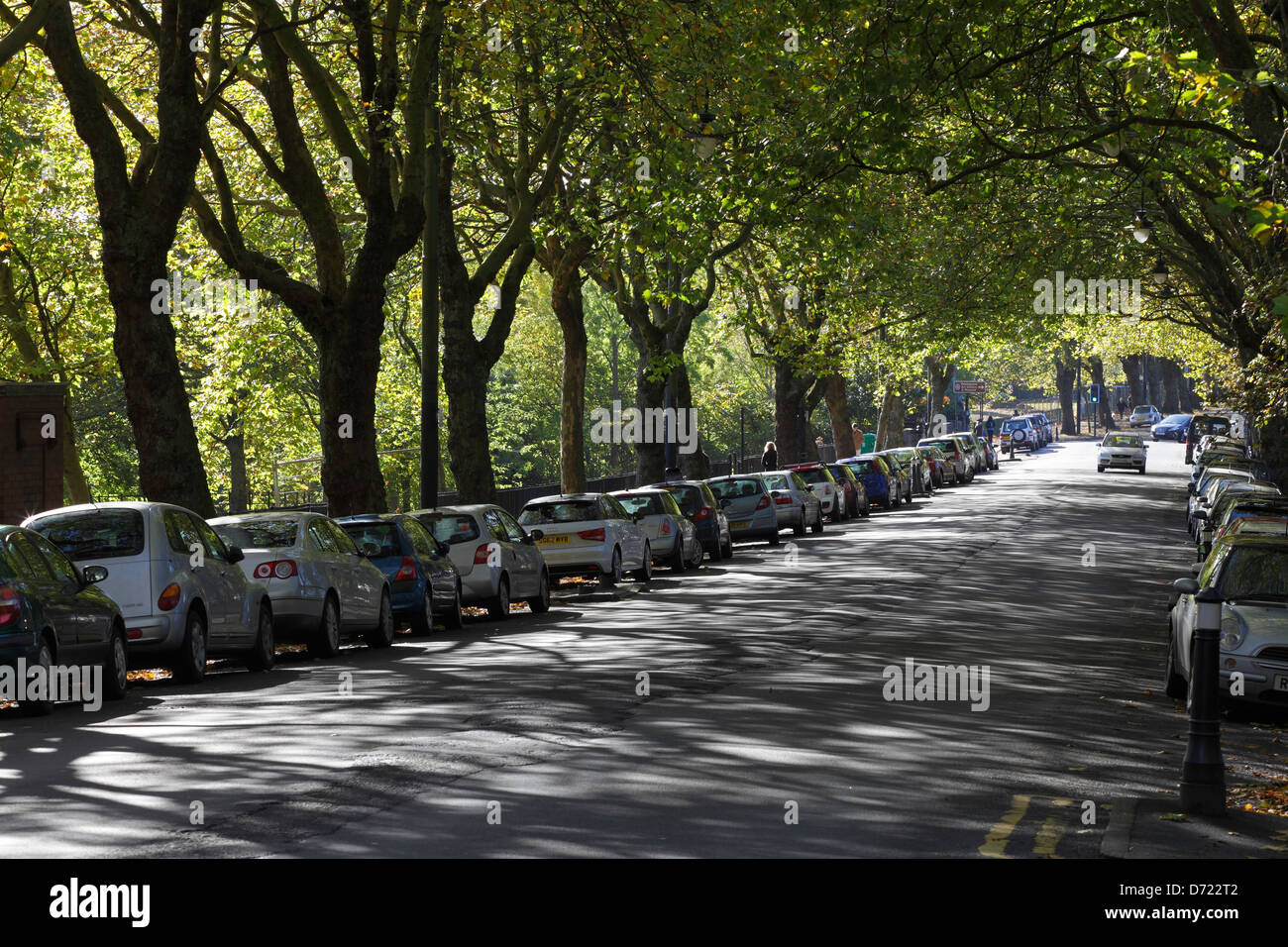 Kelvin Way in the West End of Glasgow, Scotland, UK Stock Photo