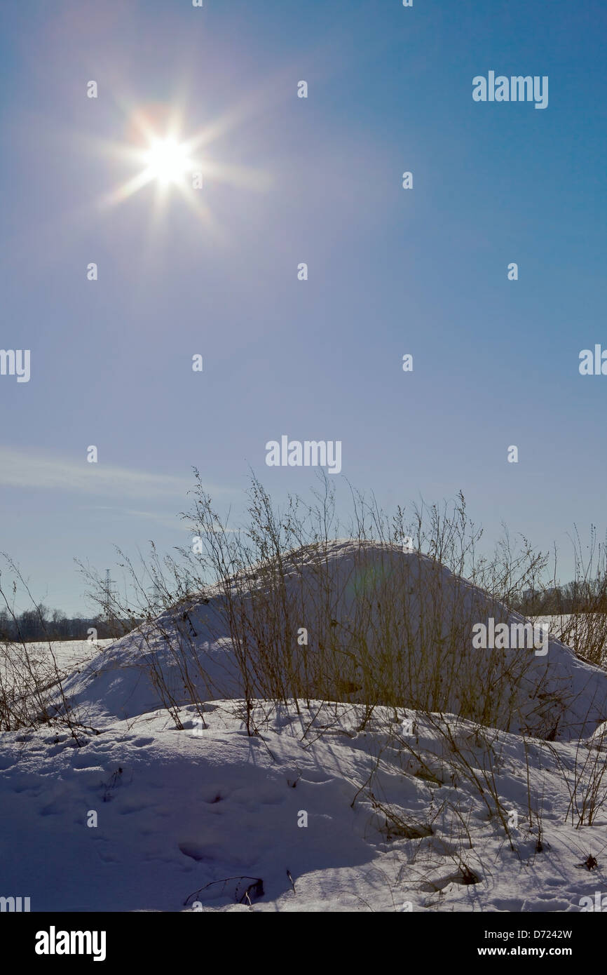 Mascow Rural The sun on winter rural road to Moscow suburbs Stock Photo - Alamy