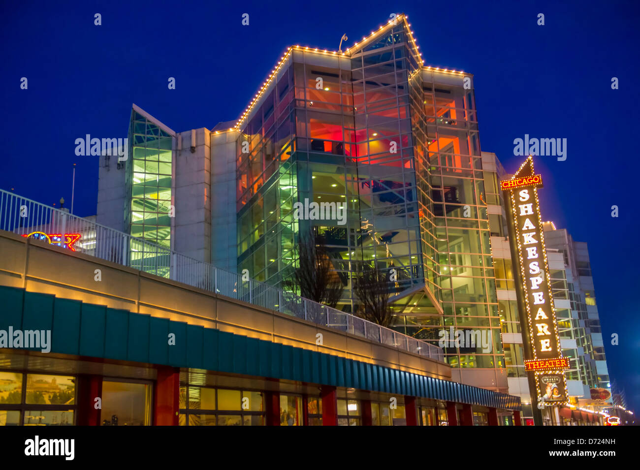 The Chicago Shakespeare theater at Chicago's Navy pier Stock Photo Alamy