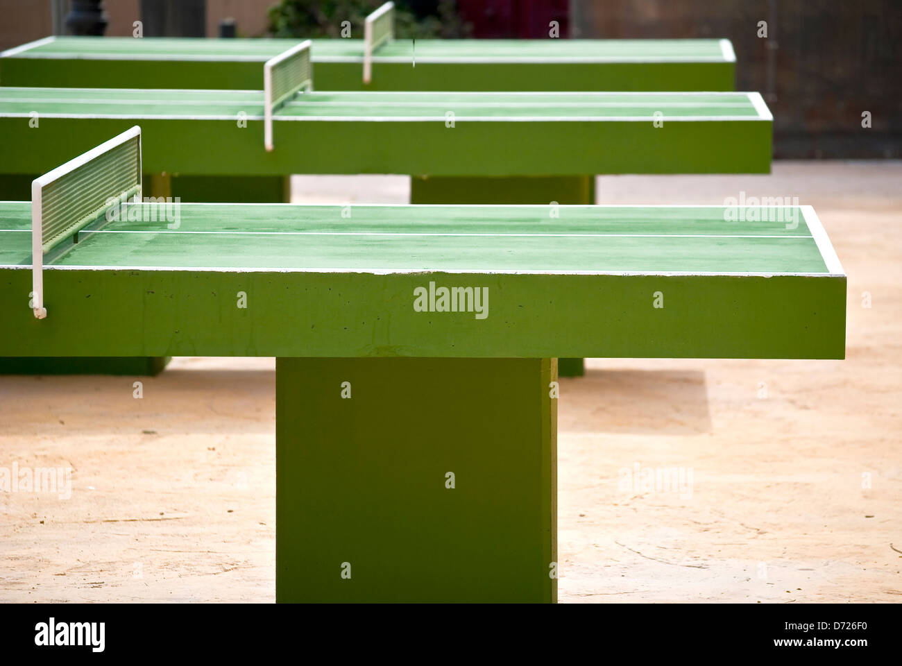 Mesas de ping-pong Stock Photo