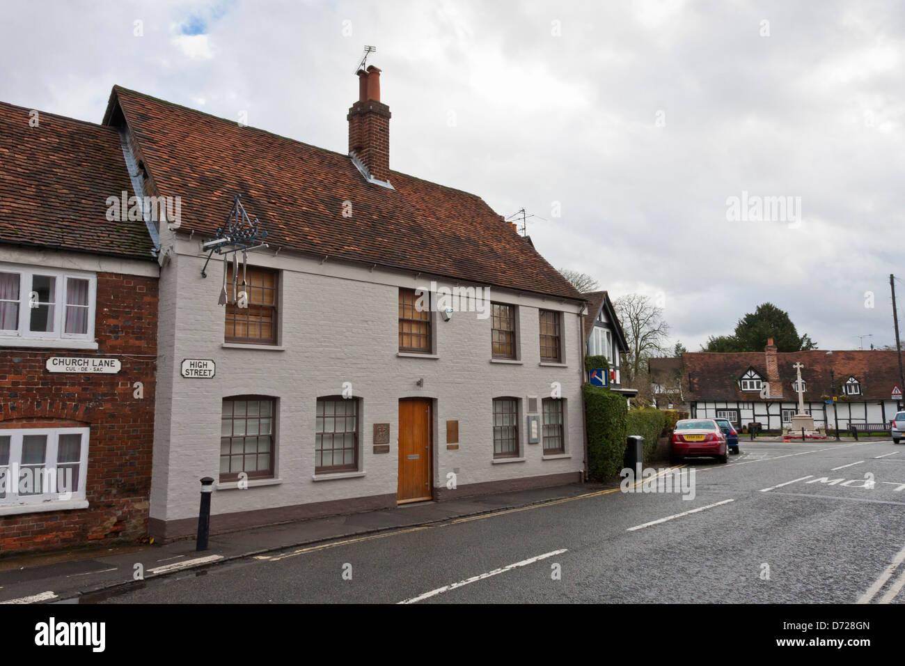 Exterior view of The Fat Duck Restaurant in Bray owned by famous chef, Heston Blumenthal Stock Photo