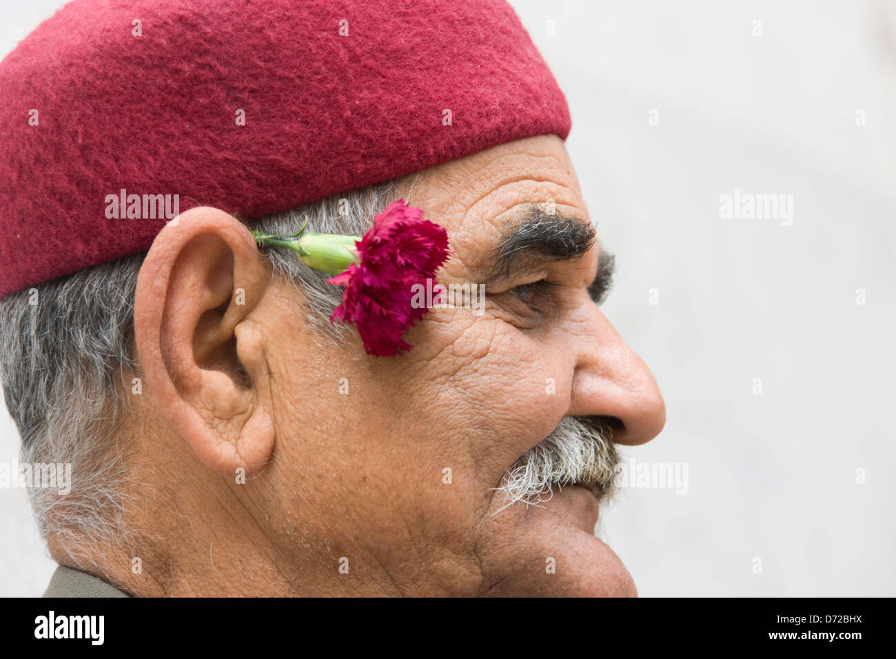 Portrait of a Tunisian man, Tunis, Tunisia Stock Photo