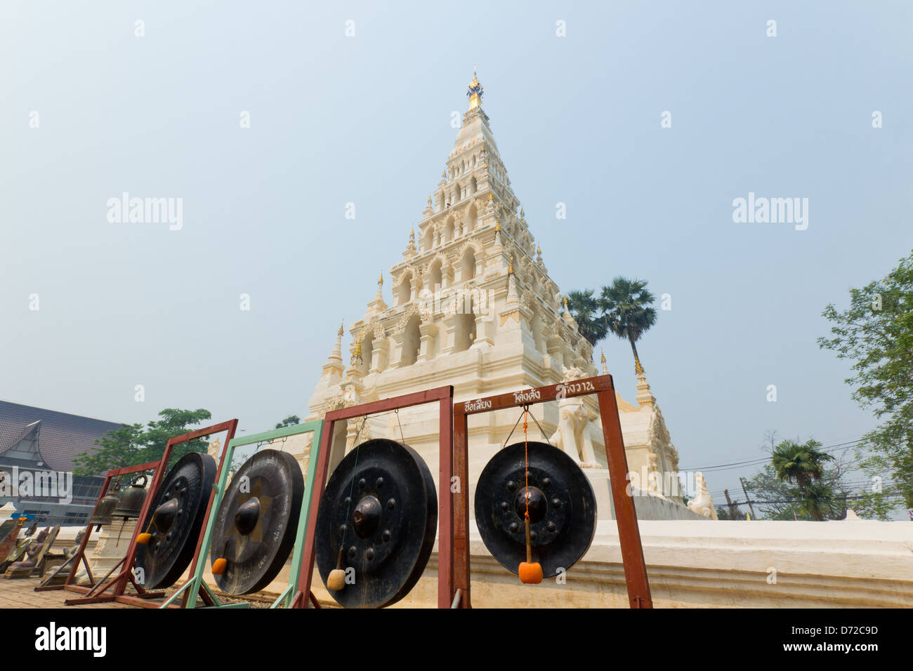 Buddhist Triangle Pagoda in Wat (Temple) Chedi Liam at 