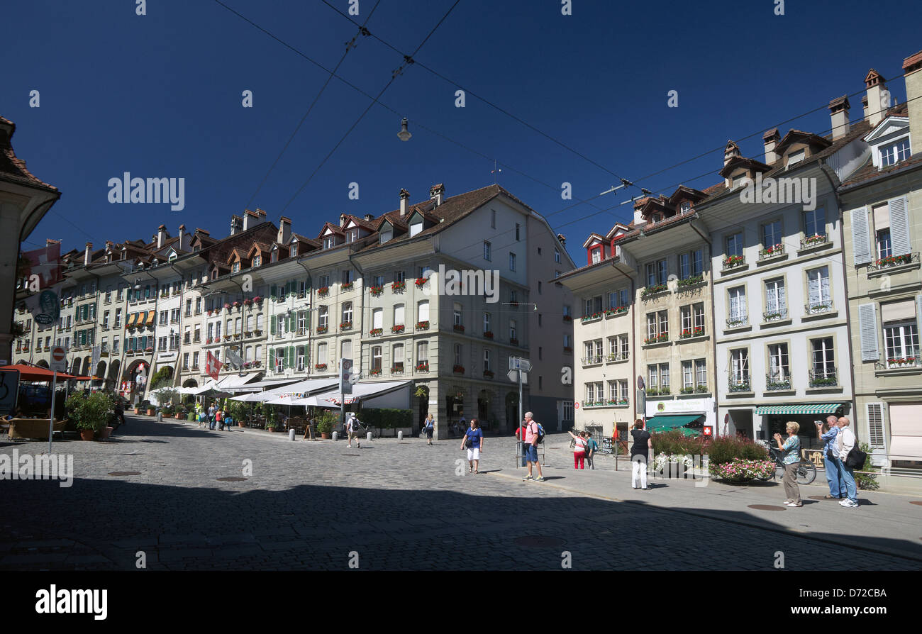 Bern, Switzerland, the justice street in the historic city center of ...