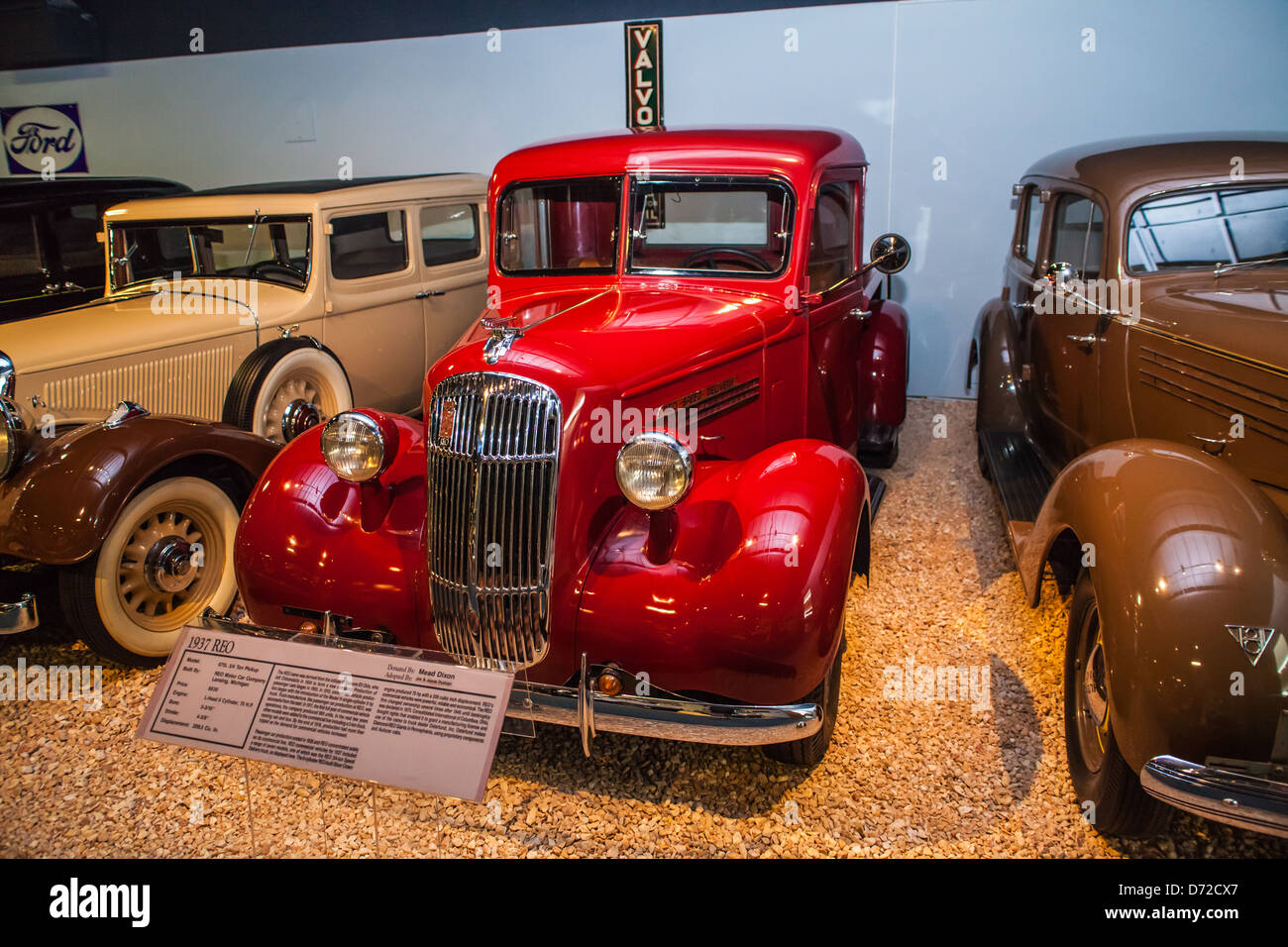 A 1937 REO 3/4 Ton Pickup Truck at the National Automobile museum in Reno Nevada Stock Photo