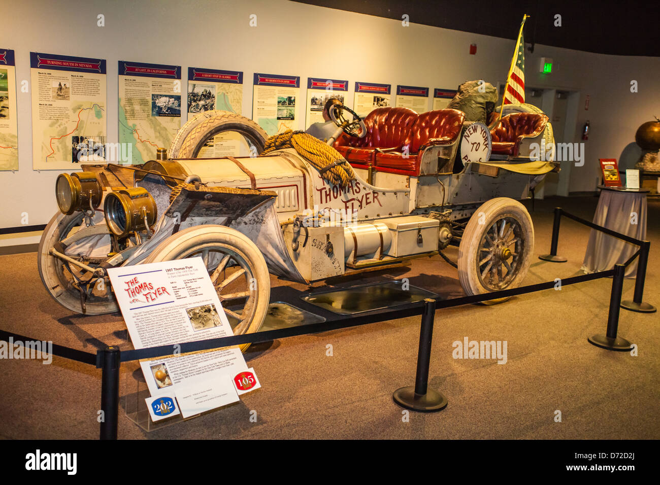 The Thomas Flyer at the National Automobile Museum in Reno Nevada Stock