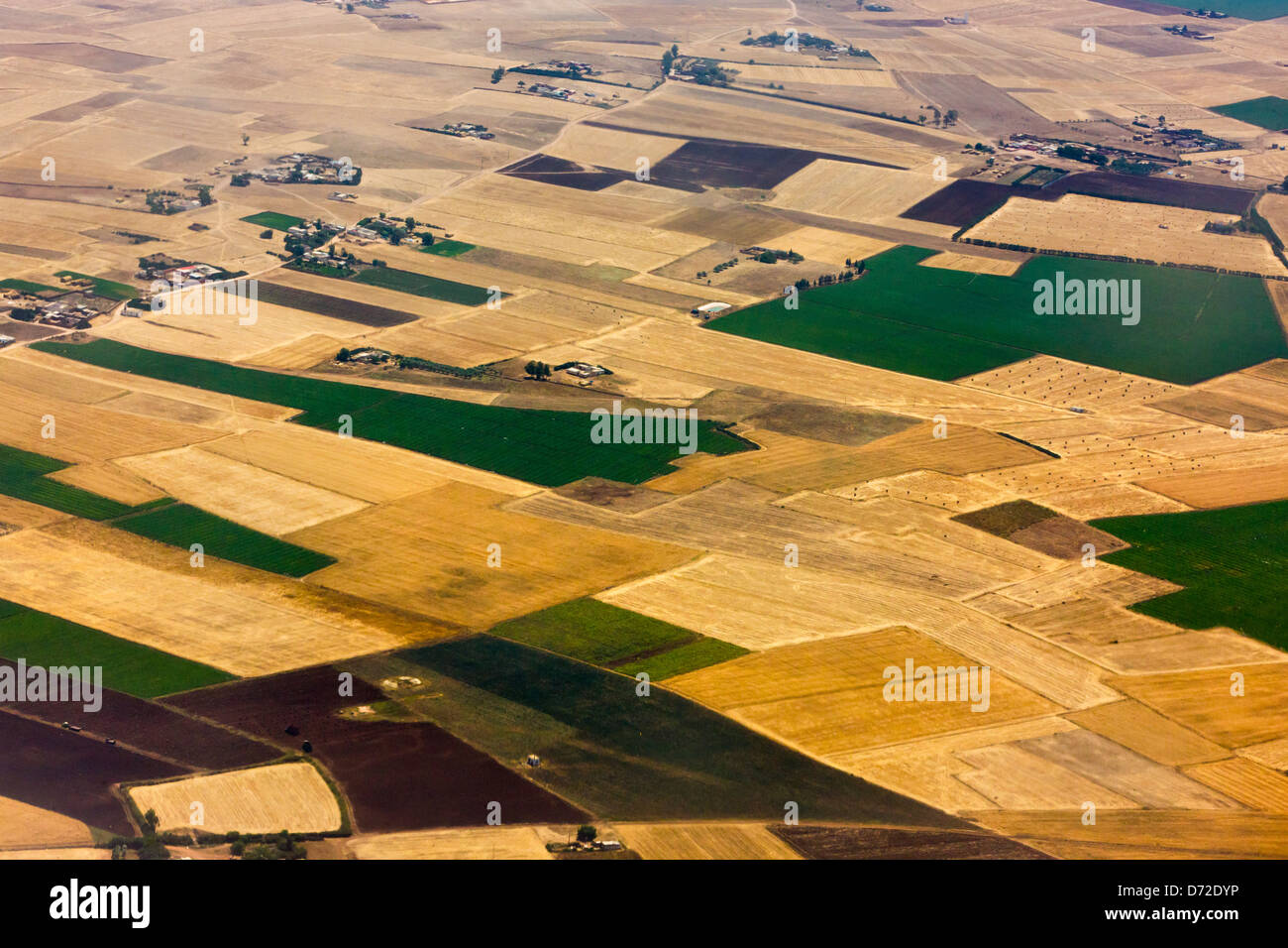 Aerial view of farmland, Tunisia Stock Photo Alamy