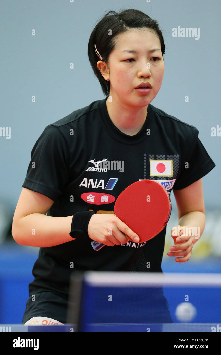 Hiroko Fujii (JPN), APRIL 26, 2013 Table Tennis Japan national team