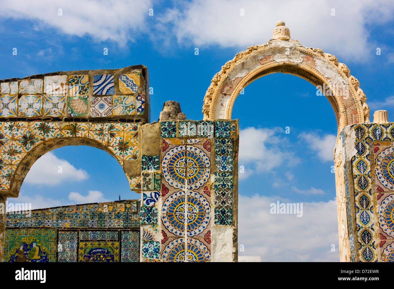 Great Mosque complex, Sidi Bou Said, Tunis, Tunisia Stock Photo