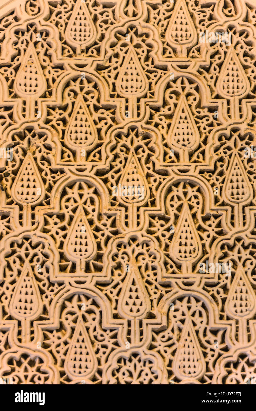 Architectural details, Mausoleum and Medressa of Abi Zamaa Alo-Balawi, Kairouan, Tunisia Stock Photo