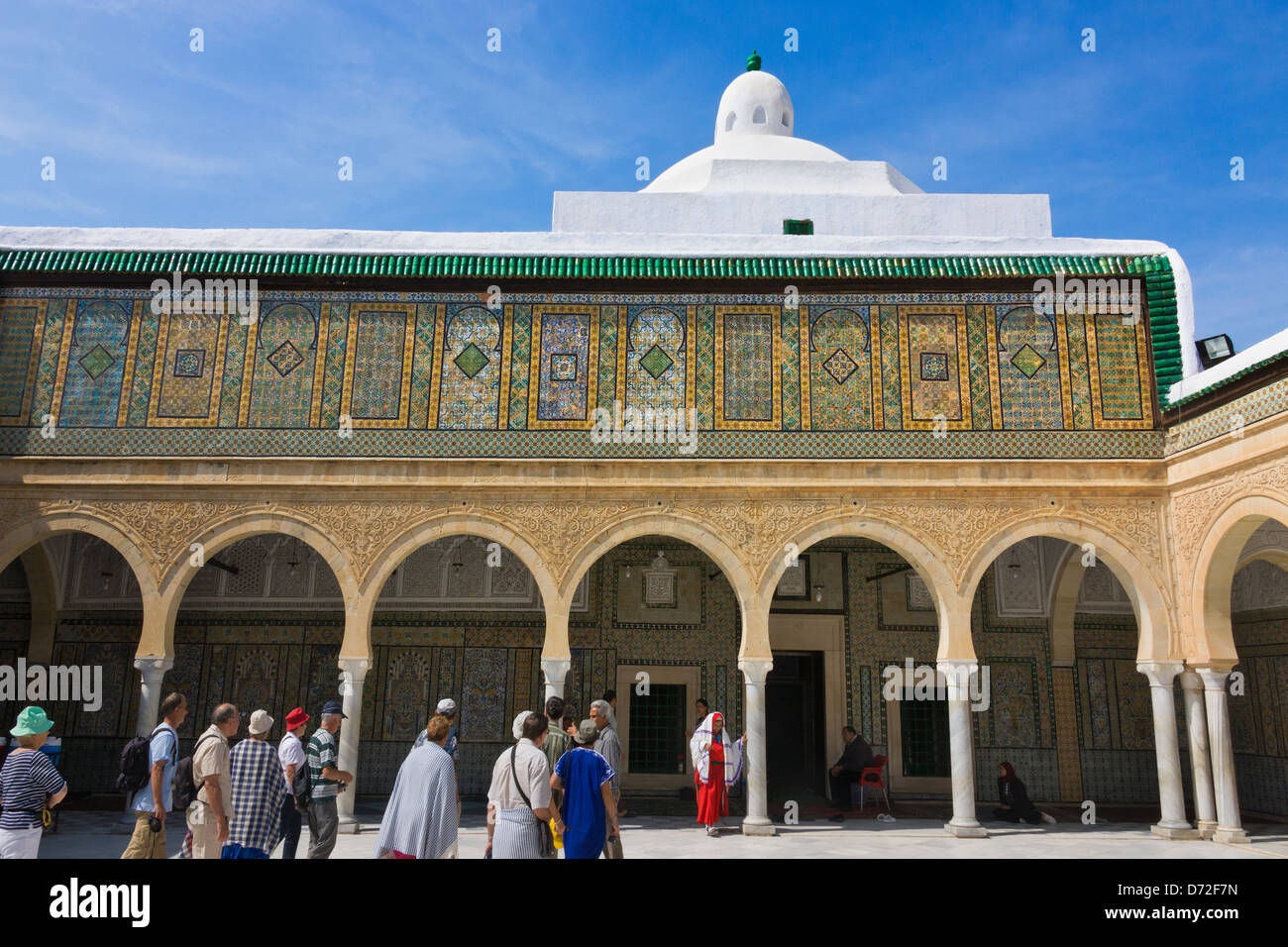 Mausoleum and Medrasa of Abi Zamaa Alo-Balawi, Kairouan, Tunisia Stock Photo