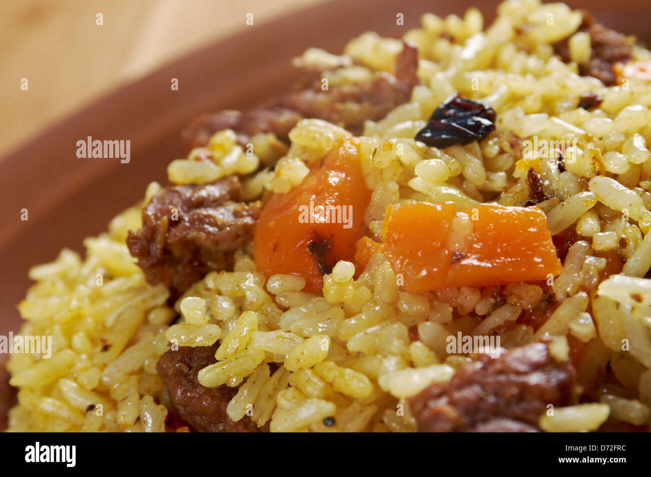 Traditional oriental pilaf.close up Stock Photo Alamy